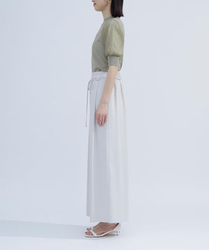 ナローリボンイージーワイドパンツ