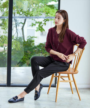 ラグランニットトップス