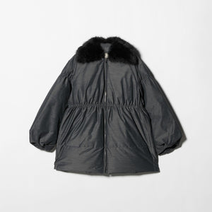 ペプラム ミドル ダウンコート