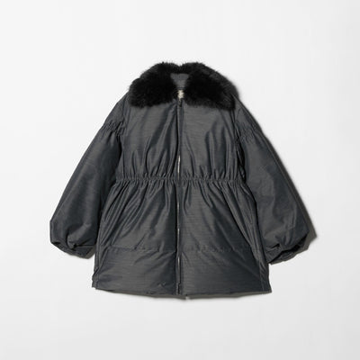 ペプラム ミドル ダウンコート