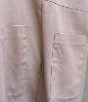 リネンミックスVネックオールインワン