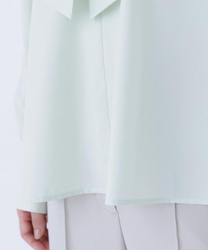 スキッパーリボンタイブラウス