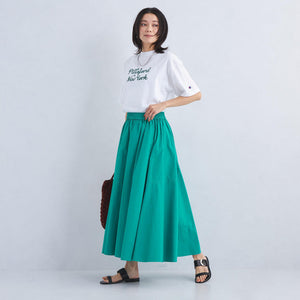 ボリューム ギャザー フレア スカート