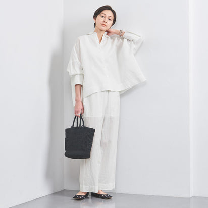 良品✨Plantation リネン混ドルマンシャツ ゆったりベージュ M 良品✨Plantation リネン混ドルマンシャツ ゆったりベージュ M