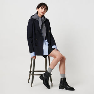 レザー ショートブーツ