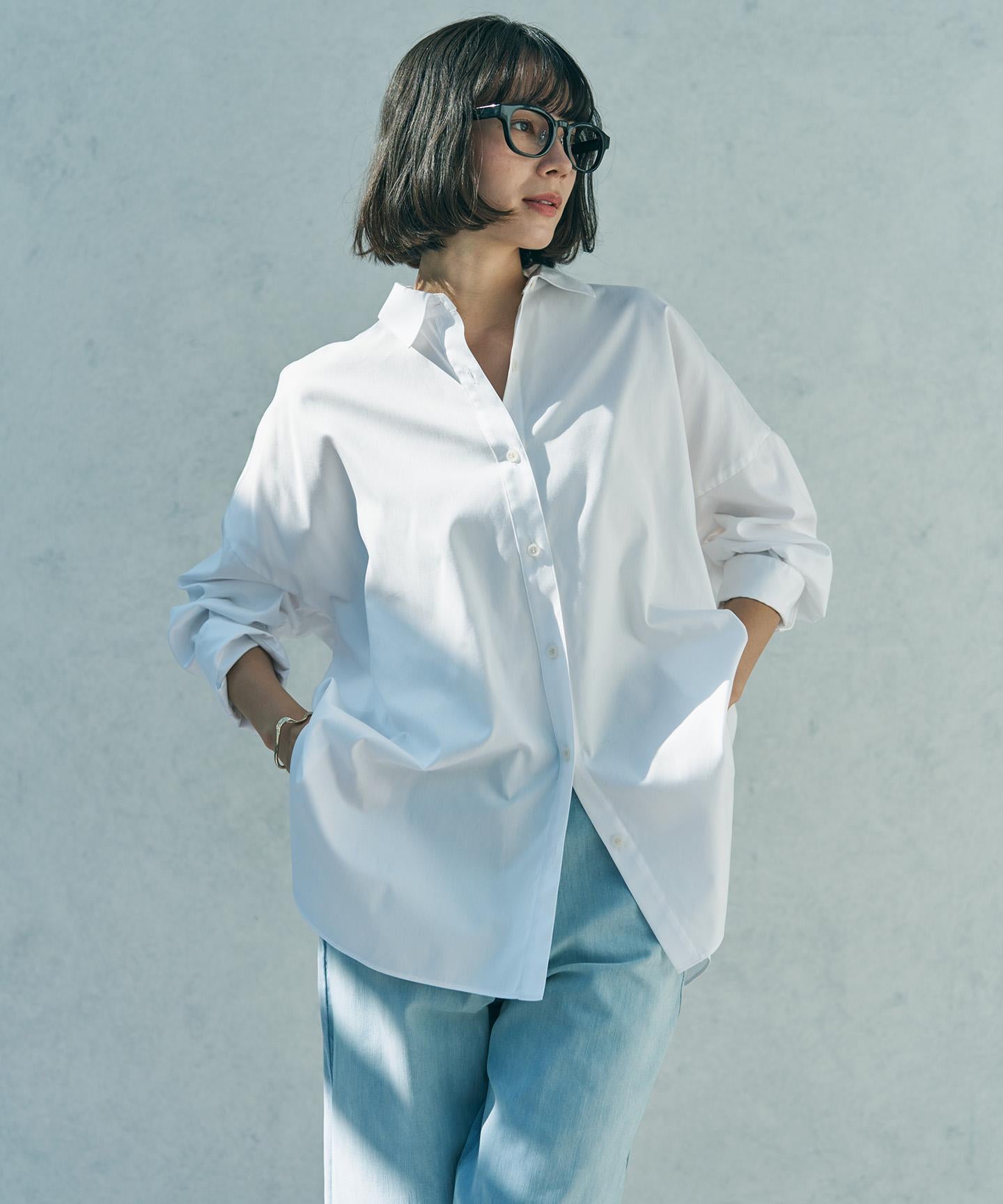 コットン オーバーシャツ