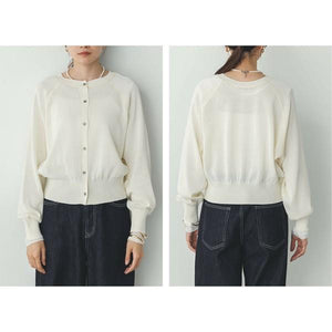 2wayコットンカーディガン