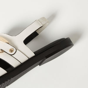 オーバルバックル サンダル15↑