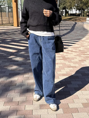 デニムワイドパンツ