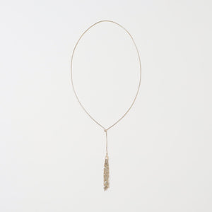 タッセル スネークチェーン スライダーネックレス