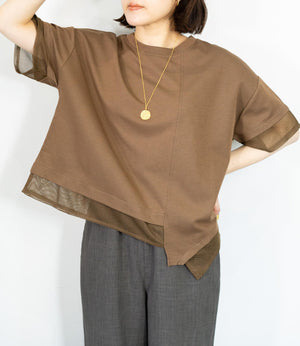 メッシュデザインTシャツ
