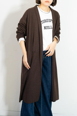 着流しニットコーディガン