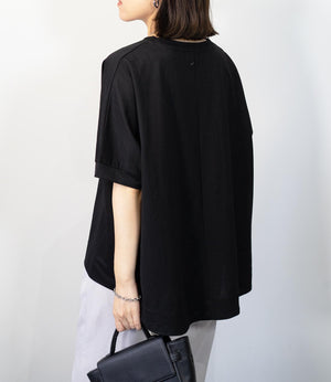 接触冷感オーバーカットソー