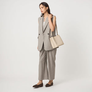 チェーンハンドル 2WAY スクエアバッグ ショルダーバッグ