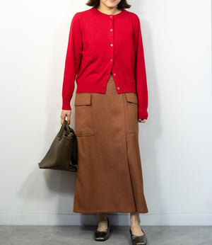 ふんわりタッチクルーネックカーディガン