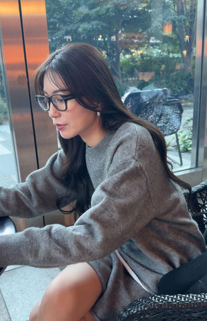 リラックスショートニットアップ