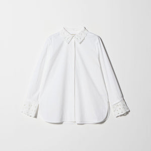 エンブロイダリー カラー シャツ ‐ウォッシャブル‐