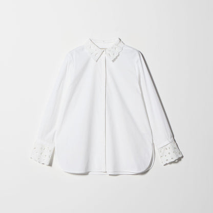 エンブロイダリー カラー シャツ ‐ウォッシャブル‐