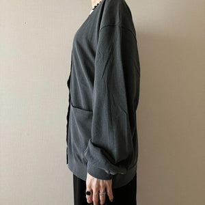 コットンジャージーオーバーカーディガン