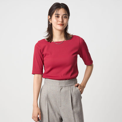 ニットライク スクエアネック カットソー