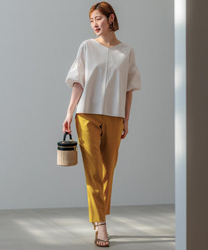 スムースデザイン パフスリーブ カットソー