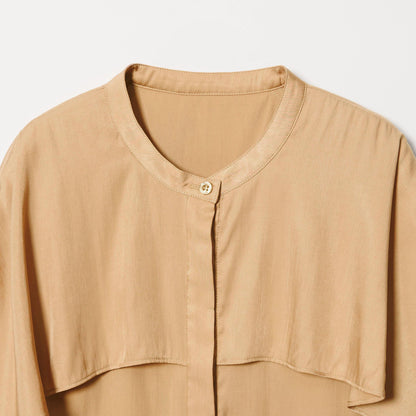 【WEB限定 Wardrobe DAILY MINIMAL】フリルレイヤーブラウス ウォッシャブル