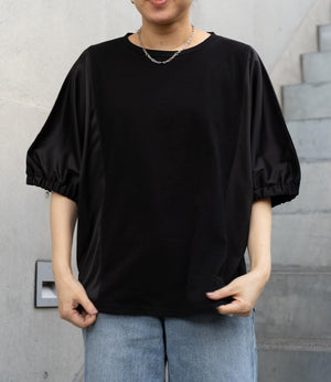 異素材ドッキングドルマンカットソー