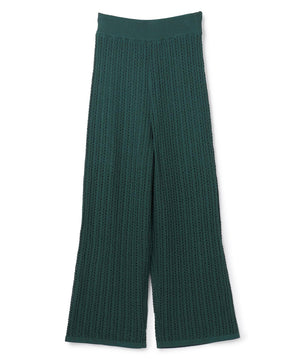 シースルーケーブルニット パンツ