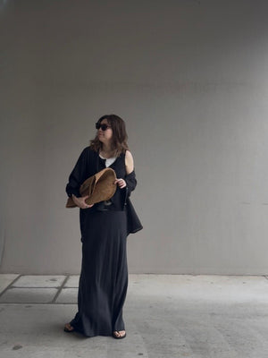 Sheer long cuffs shirt