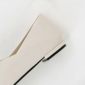 スクエア 2WAY フラットシューズ