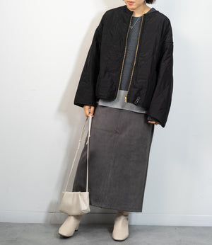 リバーシブルファーキルティングアウター