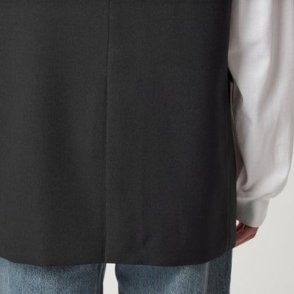 ツイードライク ジレ マシンウォッシャブル 帯電防止