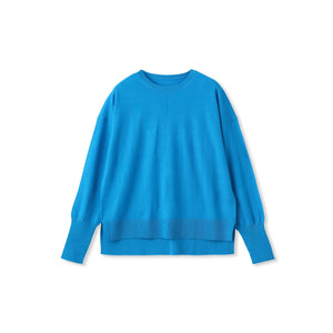 【WEB限定】ベーシックウールクルーネックニット≪洗える≫