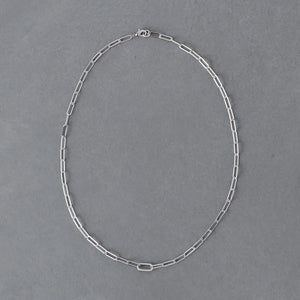 オーバルパヴェ チェーンネックレス