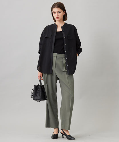 ウール2WAYストレッチ ワイドパンツ