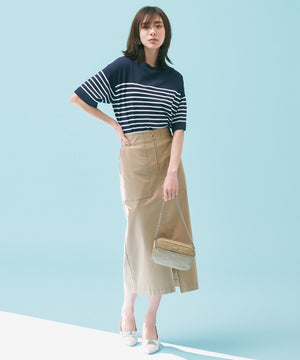 スゴ機能美 ハーフスリーブ ニット