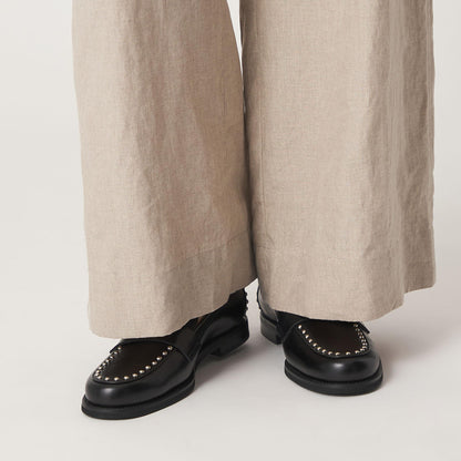 スタッズラインローファー フラット20↑