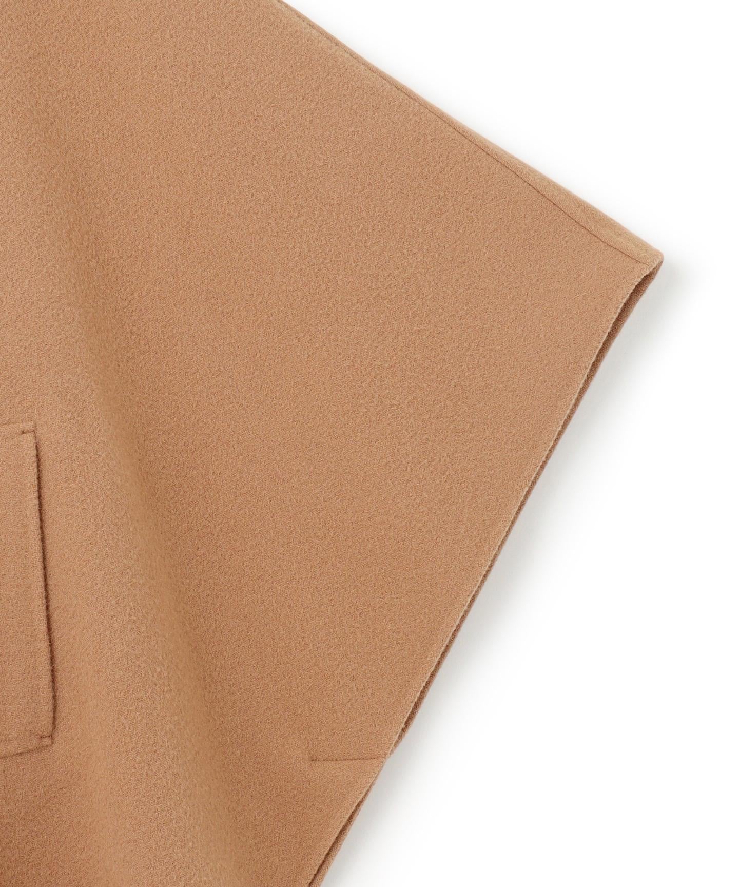 ウールライトリバー ポンチョシルエット コート