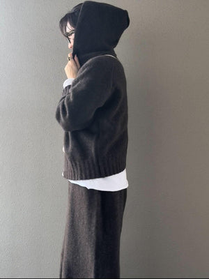 ダブルジップフーディーニットアップ