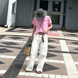 バックロゴピンクTシャツ