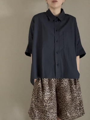 cropped relax shirt refine