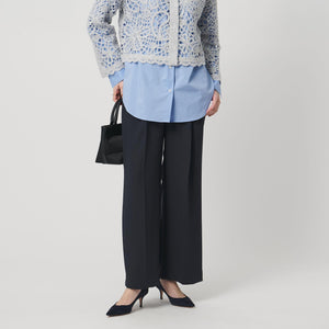 2タック ワイドパンツ‐UVカット 接触冷感 吸水速乾 帯電防止 ウォッシャブル‐