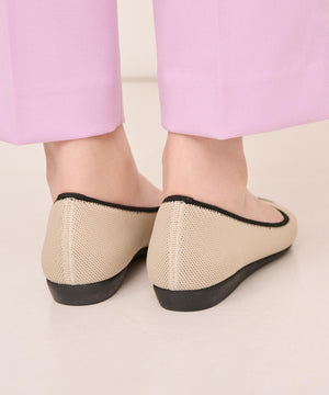 バイカラー ポインテッドパンプス