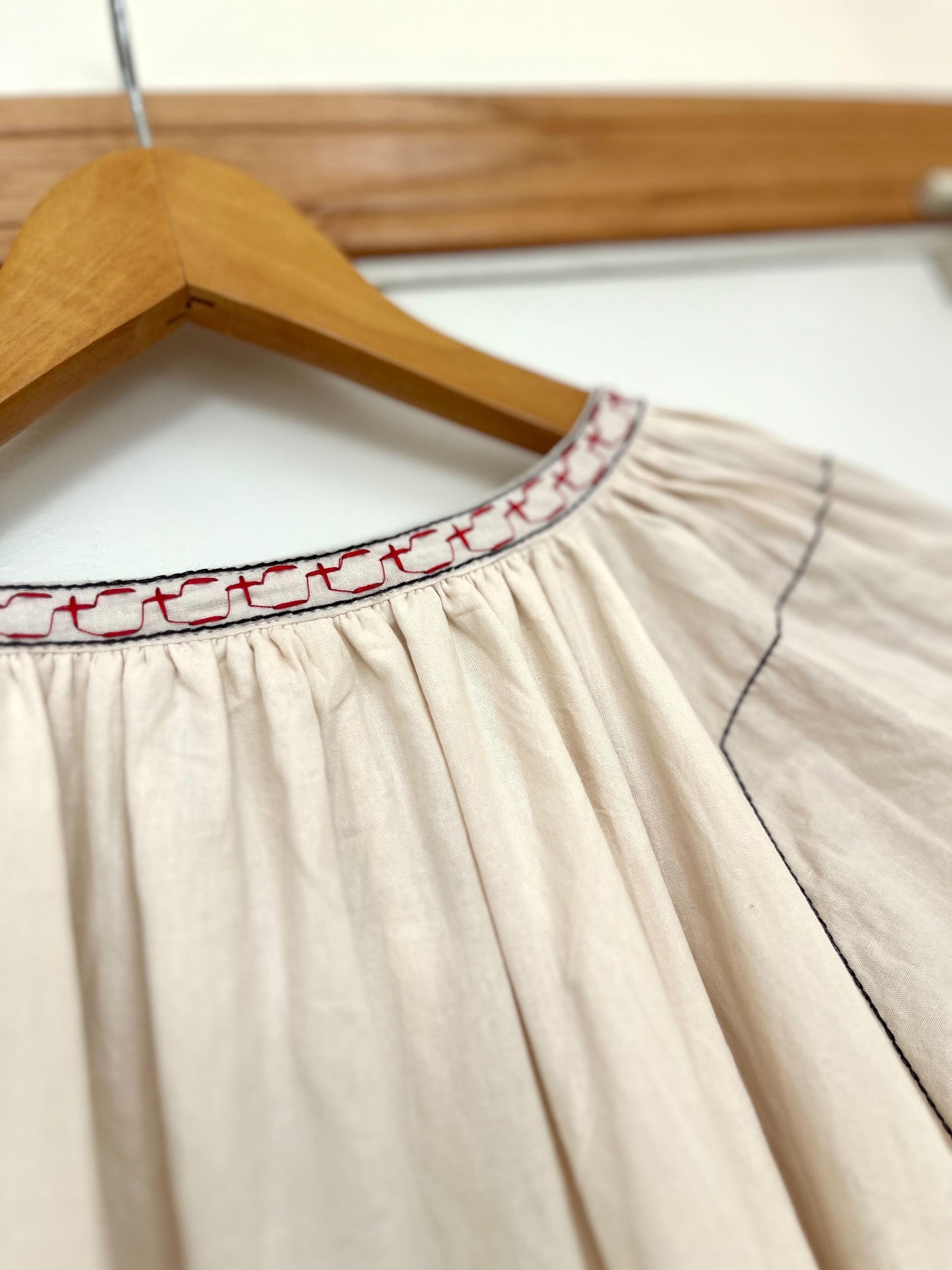 クルーエル刺繍ボヘミアンワンピース