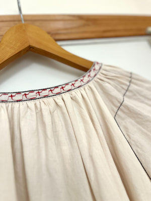 クルーエル刺繍ボヘミアンワンピース