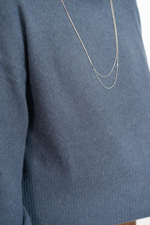 FOX混ボリュームスリーブニット