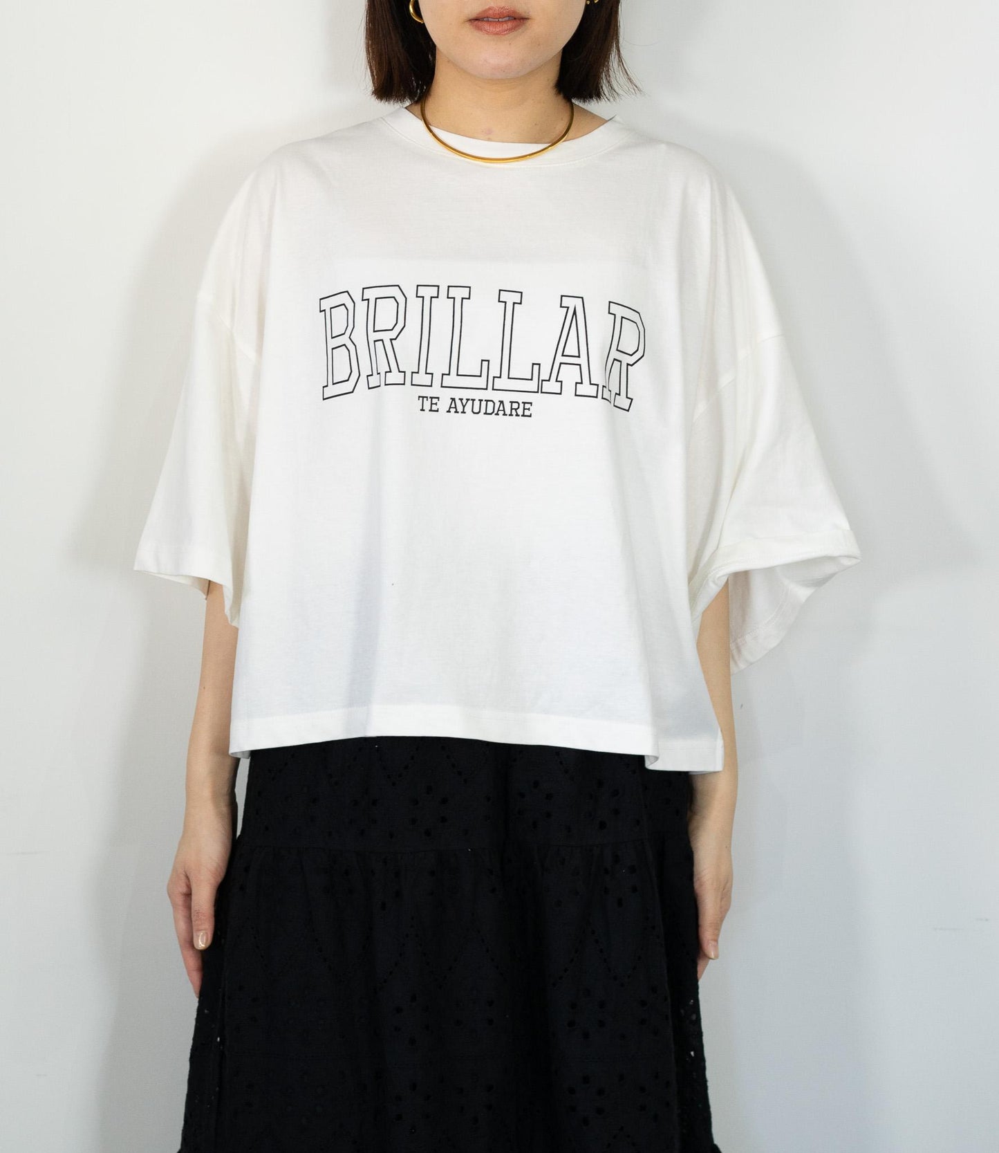 クロップドロゴTシャツ
