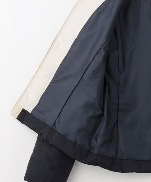 2WAYノーカラーダウン ジャケット