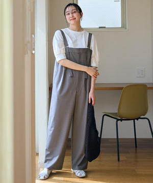 イージーケアライトストレッチサロペット