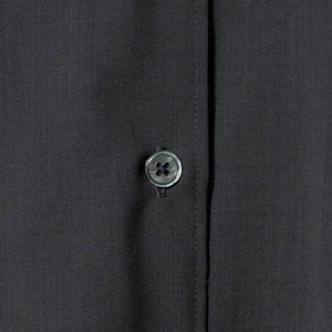 シアー レギュラーカラー ソリッドシャツ